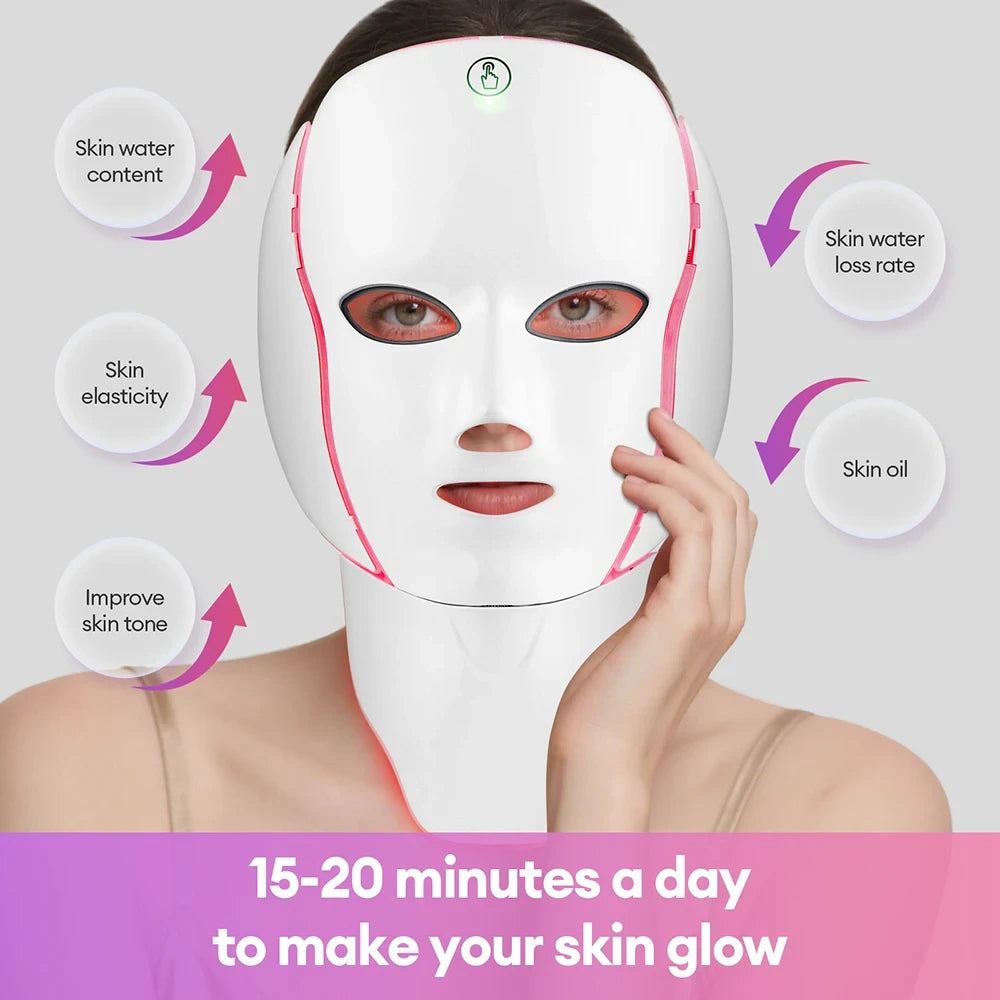 7-Color LED Facial and Neck Mask