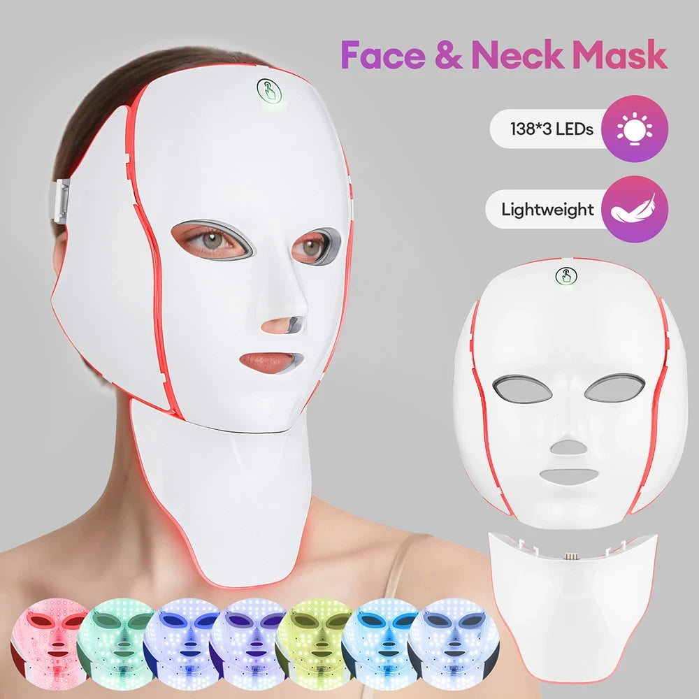 7-Color LED Facial and Neck Mask